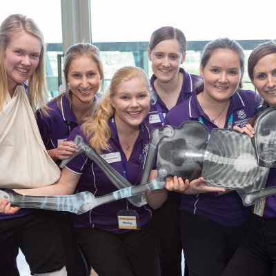 Kirsten Cusack (far left) with her teammates. 